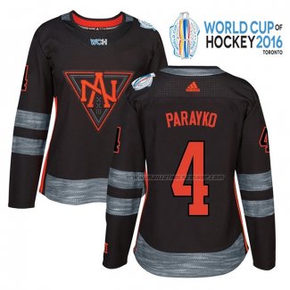 Maillot Hockey Femme America del Norte Colton Parayko Premier 2016 World Cup Noir