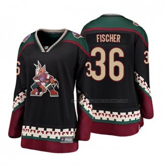 Maillot Hockey Femme Arizona Coyotes Christian Fischer Heritage Alterner Breakaway Noir