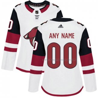 Maillot Hockey Femme Arizona Coyotes Personnalise Exterieur Blanc