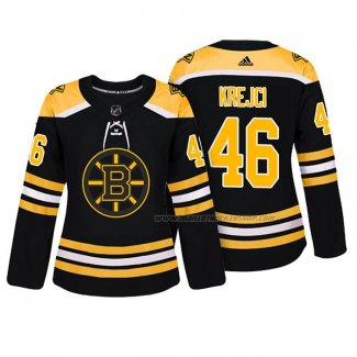 Maillot Hockey Femme Boston Bruins David Krejci Authentique Joueur Noir