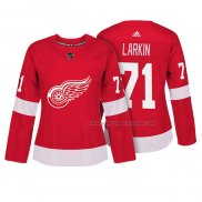 Maillot Hockey Femme Detroit Red Wings Dylan Larkin Authentique Joueur Rouge