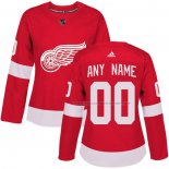 Maillot Hockey Femme Detroit Red Wings Personnalise Domicile Rouge