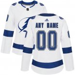 Maillot Hockey Femme Tampa Bay Lightning Personnalise Exterieur Blanc