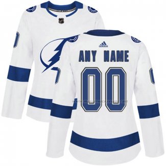 Maillot Hockey Femme Tampa Bay Lightning Personnalise Exterieur Blanc