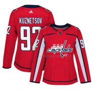 Maillot Hockey Femme Washington Capitals Evgeny Kuznetsov Domicile Authentique Joueur Rouge