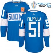 Maillot Hockey Finlandia Valtteri Filppula Premier 2016 World Cup Bleu