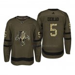 Maillot Hockey Florida Panthers Aaron Ekblad 2018 Salute To Service Vert Militar