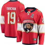 Maillot Hockey Florida Panthers Matthew Tkachuk Domicile 2024 Stanley Cup Champions Breakaway Rouge