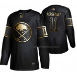 Maillot Hockey Golden Edition Buffalo Sabres Gilbert Perreault Retired Joueur Authentique Noir