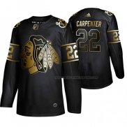 Maillot Hockey Golden Edition Chicago Blackhawks Ryan Carpenter Authentique Noir