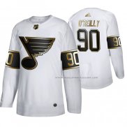 Maillot Hockey Golden Edition St. Louis Blues Ryan O'reilly Authentique Blanc