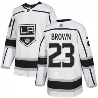 Maillot Hockey Los Angeles Kings Dustin Brown Road Authentique Blanc