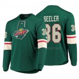 Maillot Hockey Minnesota Wild Nick Seeler Platinum Vert