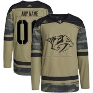 Maillot Hockey Nashville Predators Personnalise Military Appreciation Team Authentique Practice Camouflage