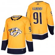 Maillot Hockey Nashville Predators Vladislav Kamenev Authentique Domicile 2018 Jaune