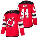 Maillot Hockey New Jersey Devils Miles Wood 2018 Domicile Authentique Rouge