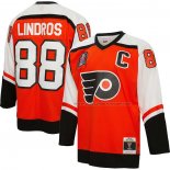 Maillot Hockey Philadelphia Flyers Eric Lindros Mitchell & Ness 1996-97 Captain Patch Blue Line Orange