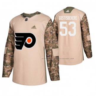 Maillot Hockey Philadelphia Flyers Shayne Gostisbehere Veterans Day Camouflage