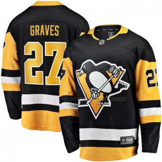 Maillot Hockey Pittsburgh Penguins Ryan Graves Domicile Breakaway Noir