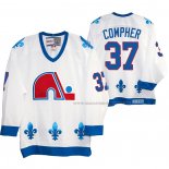 Maillot Hockey Quebec Nordiques J. T. Compher Heritage Vintage Replica Blanc
