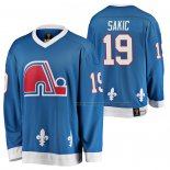 Maillot Hockey Quebec Nordiques Joe Sakic Heritage Vintage Replica Bleu