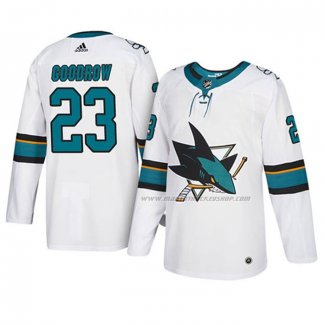 Maillot Hockey San Jose Sharks Barclay Goodrow Authentique Exterieur Blanc