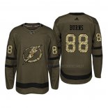 Maillot Hockey San Jose Sharks Brent Burns 2018 Salute To Service Vert Militar