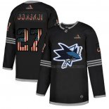 Maillot Hockey San Jose Sharks Joonas Donskoi 2020 USA Flag Noir