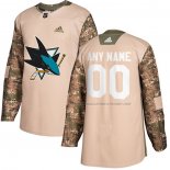Maillot Hockey San Jose Sharks Personnalise Authentique 2017 Veterans Day Camouflage