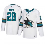 Maillot Hockey San Jose Sharks Timo Meier Authentique Exterieur Blanc