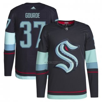 Maillot Hockey Seattle Kraken Yanni Gourde Domicile Primegreen Authentique Pro Bleu