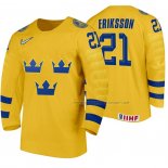 Maillot Hockey Suecia Loui Eriksson Domicile 2020 Iihf World Jaune