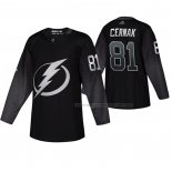 Maillot Hockey Tampa Bay Lightning Erik Cernak Alterner Noir