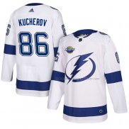 Maillot Hockey Tampa Bay Lightning Nikita Kucherov 2018 Authentique Road Blanc