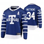 Maillot Hockey Toronto Maple Leafs Auston Matthews Throwback Breakaway Joueur Bleu
