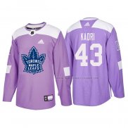 Maillot Hockey Toronto Maple Leafs Nazem Kadri 2018 Fights Cancer Volet