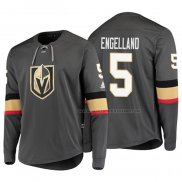 Maillot Hockey Vegas Golden Knights Deryk Engelland Platinum Gris