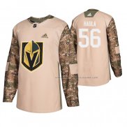 Maillot Hockey Vegas Golden Knights Erik Haula Veterans Day Camouflage