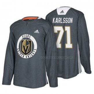 Maillot Hockey Vegas Golden Knights William Karlsson New Season Practice Gris