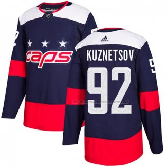 Maillot Hockey Washington Capitals Evgeny Kuznetsov Authentique 2018 Stadium Series Bleu