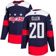 Maillot Hockey Washington Capitals Lars Eller Authentique 2018 Stadium Series Bleu