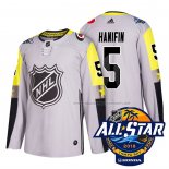 Maillot Hockey 2018 All Star Carolina Hurricanes Noah Hanifin Authentique Gris