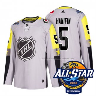 Maillot Hockey 2018 All Star Carolina Hurricanes Noah Hanifin Authentique Gris