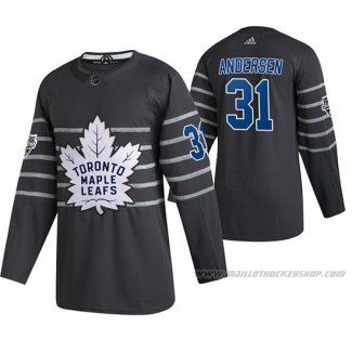 Maillot Hockey 2020 All Star Toronto Maple Leafs Frederik Andersen Authentique Gris