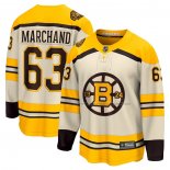 Maillot Hockey Boston Bruins Brad Marchand 100th Anniversaire Premier Breakaway Creme