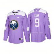 Maillot Hockey Buffalo Sabres Evander Kane Authentique 2018 Fights Cancer Volet