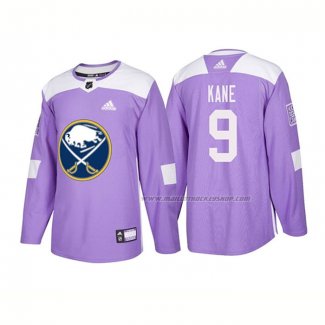 Maillot Hockey Buffalo Sabres Evander Kane Authentique 2018 Fights Cancer Volet