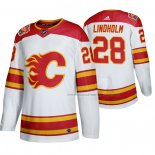 Maillot Hockey Calgary Flames Elias Lindholm 2019 Heritage Classic Authentique Blanc