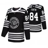 Maillot Hockey Chicago Blackhawks Alexandre Fortin 2019 Winter Classic Noir