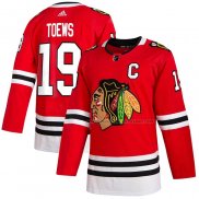 Maillot Hockey Chicago Blackhawks Jonathan Toews Domicile Authentique Rouge